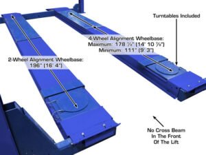 Atlas® Platinum PVL14OF-EXT ALI Certified Open Front 4 Post Alignment Lift 14,000 lbs - Image 6