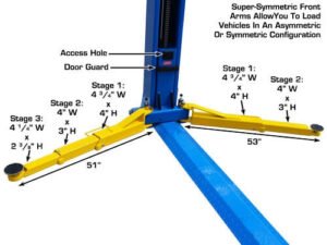 Atlas® BP-10000 Floor Baseplate 2 Post Car Lift 10,000 lbs - Image 11