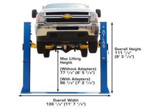 Atlas® BP-10000 Floor Baseplate 2 Post Car Lift 10,000 lbs - Image 3