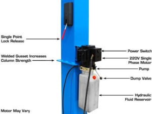 Atlas® BP-10000 Floor Baseplate 2 Post Car Lift 10,000 lbs - Image 8