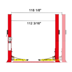 AMGO® Hydraulics BP-10 Super-Symmetric Floor Base-Plate 2 Post Lift 10,000 lbs - Image 3