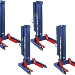 Challenger CLHM-125XF ALI 12.5K Extended Forks Mobile Column Lifts (Set of 4)
